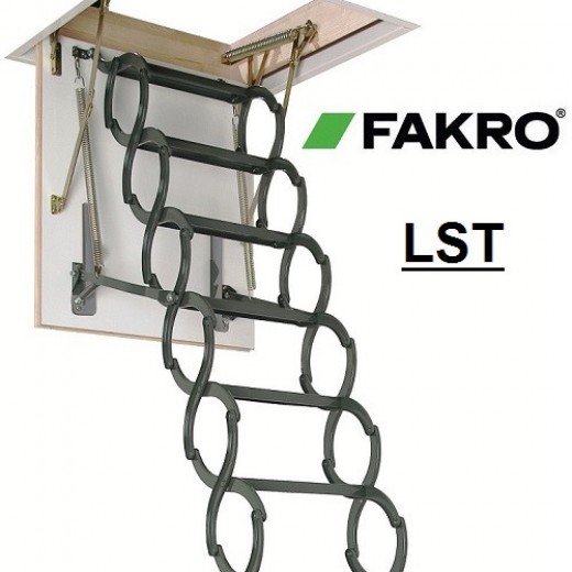 Scara mansarda FAKRO(metal)  (70*80 cm)(36mm)   LST- 280cm 