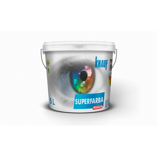 KNAUF   Vopsea   PREMIUM  3 L.  SUPERFARBA   (silicon,interior)