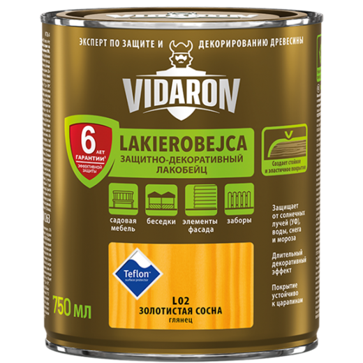 Lac VIDARON   L11 abanos, 0,75L, lac-bait pt. lemn