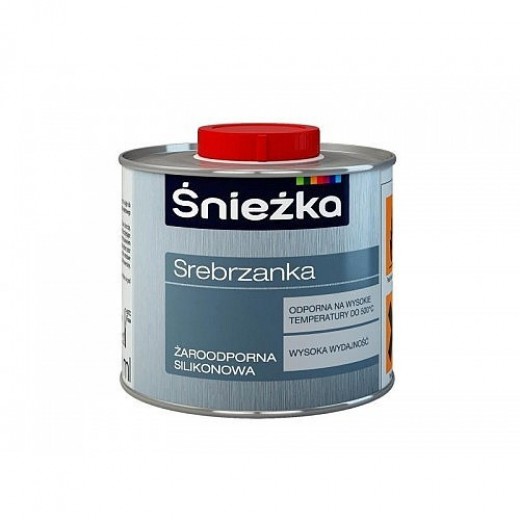 SREBRZANKA 0,2L, termostabila (500 C), vopsea de silicon