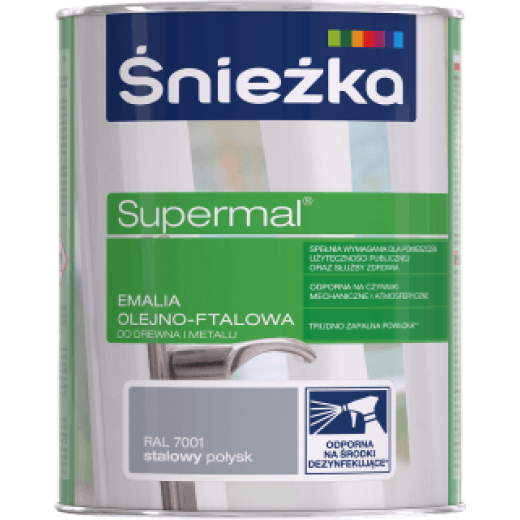Supermal, 0,8 L, cenusie, vopsea email F585