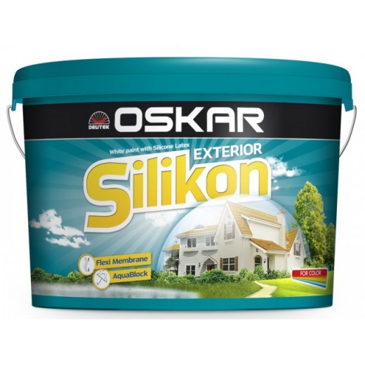 OSKAR Silikon EXT, 5L, alb, vopsea lavabila cu latex siliconat