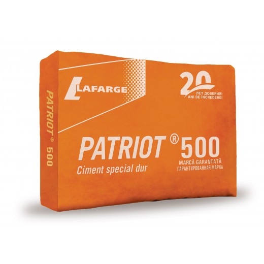 Ciment *   PATRIOT, M500, (CEM ALL- 42,5), 40 kg beton dur (40)
