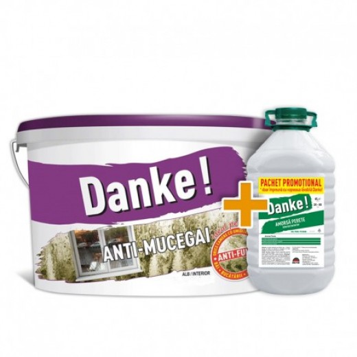 DANKE Anti-MUCEGAI 15 L+ AMORSA 4L, vopsea lavabila 